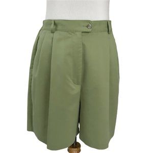 Izod Golf Shorts Sz 12 High Waist 6” Inseam Green